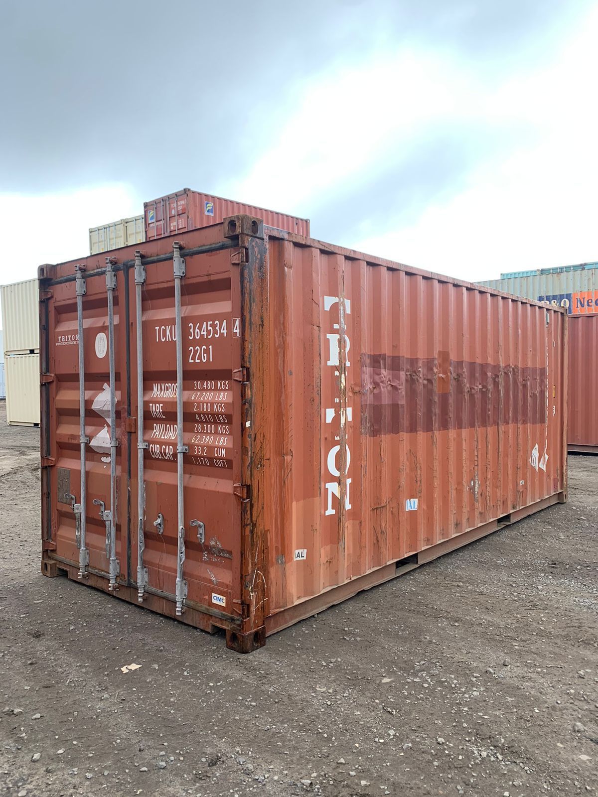 Container marítimo Dry bruto de 6 metros para venda