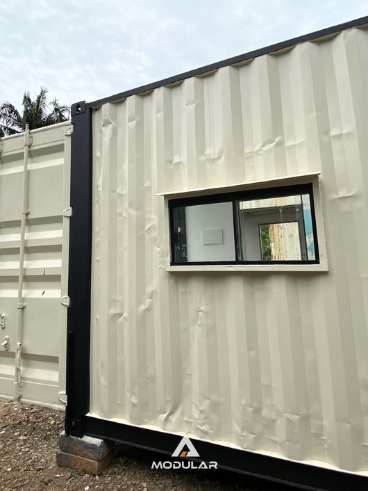 Container Residencial na Cor Areia - Modular Construção | Container Marítimo Gravataí RS